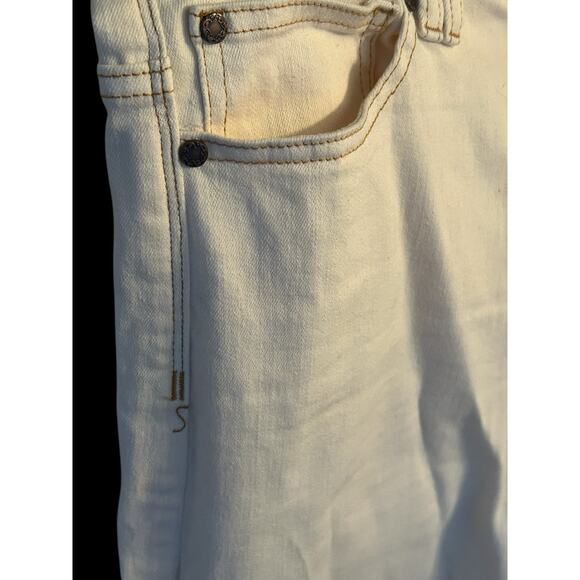 Soft Surroundings Jeans Womens 8 Ivory/Cream (see Pics) Denim Straight Leg‎ - Picture 3 of 8